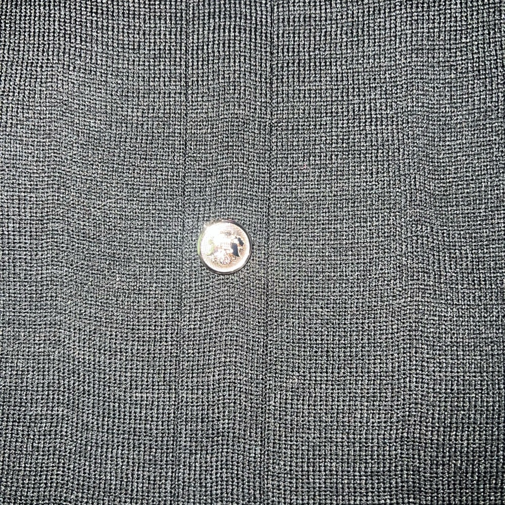 Black Button-Front Women's Top - Picture 6 of 6